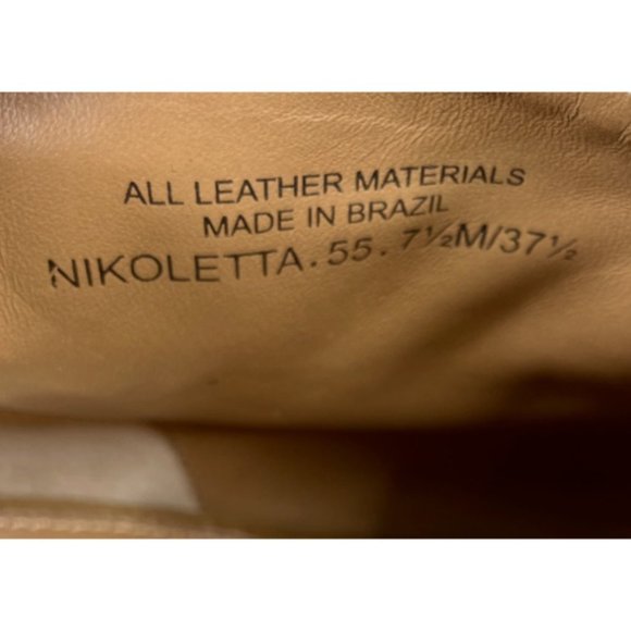 Vince Camuto Signature Women's Nikoletta Brown Suede Peep Toe Booties Size 7.5M - Picture 5 of 8